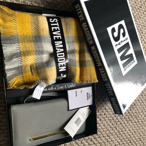 Steve Madden scarf and wallet set- NWT